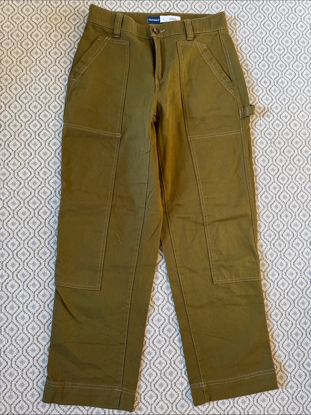 Old Navy Olive Utility Women’s Straight Leg Pants